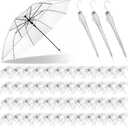 52 Pack Clear Wedding Umbrellas Bulk