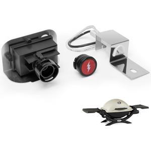 64868 Grill Igniter Kit for Weber Q1200 Q2200 Series Gas Grills Series Grills Igniter Button Kit Replacement Parts, Push Starter Ignition Kit for Weber Q1200 Q2200 Grill Igniter Accessories