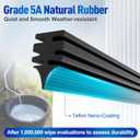 Rear Windshield Wiper for Mazda 3 2019-2021/ Mazda 2 2011-2014, Streak-free OEM Back Wipers Blades, 14" Window Blade Replacement Assembly