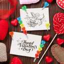 Zonon 72 Pcs Valentine's Day Pencils Bulk Plastic Stacking Heart Pencils Cute Smile Face Pens for Valentine's Day Gifts Rewards Goodie Bag Stuffers Party Favors (Colorful)