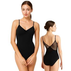 WYHDY Leotards for Women Camisole Gymnastics Leotard Drawstring, Full Front Lining(SM23936-06-L)