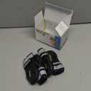 QUMY Dog Shoes for Large Dogs, Medium Dog Boots & Paw Protectors for Winter Snowy Day, Summer Hot Pavement, Water-Resistant in Rainy Weather, Outdoor Walking, Indoor Hardfloors Skid-Resistant Sole (Size 1: 1.8''x2.3''(W*L) (Pack of 4))