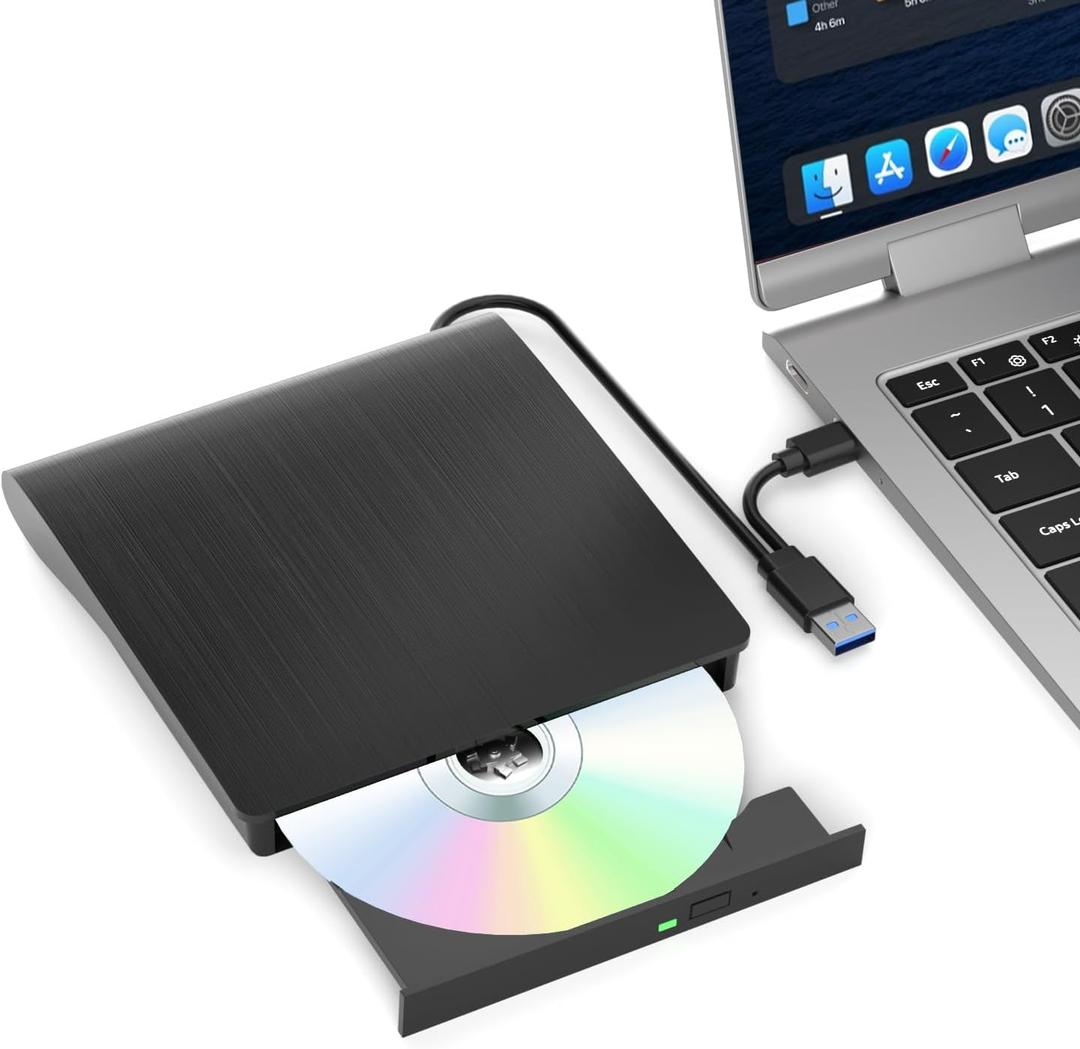 External Blu Ray Drive, Support 50G Disc Read/Write Bluray Drives, Portable 3D Blu Ray Burner with USB 3.0 and Type-C, Blu Ray Reader Suitable for Windows XP/7/8/10/11 MacOS for Laptop, Desktop, Mac