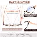 EYEURL Cat Eye Reading Glasses for Women Blue Light Blocking Readers 1.00