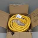 Kohree 50 Amp RV Extension Cord 25FT Heavy Duty Generator Cord, 50 Amp RV Power Cord with Grip Handle, NEMA 14-50P to SS2-50R Twist Lock, 30M/50F Adapter Included, ETL Listed