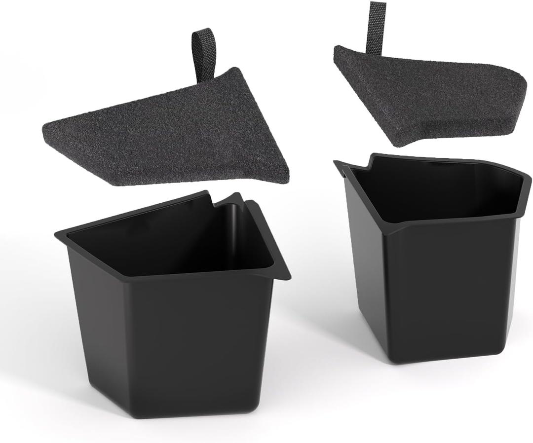 VIHIMAI For 2022 2023 2024 Tesla Model Y Trunk Storage Bins 5-Seater Side Box with Lids Rear Trunk Organizer for Tesla Model Y Accessories TPE Material Waterproof Odorless, 2 Pcs