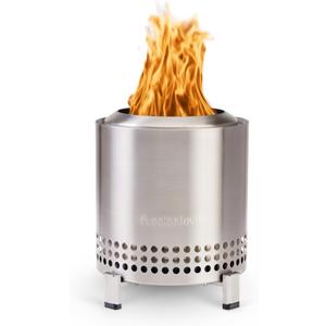 Solo Stove Mesa XL, 7 Inch Tabletop Fire Pit with Stand  Smokeless, Stainless Steel Fire Pit for Camping, Outdoor & Patio Wood Burning or Pellet Fueled Portable Bonfire, 2.3lbs, Stainless Steel