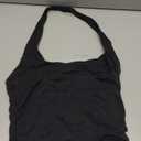 SUUKSESS Women Halter Tank Tops Double Lined Backless Y2K Trendy Going Out Tops (X-Small, Black)