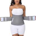 SHAPSHE Postpartum Belly Band Abdominal Binder Post Surgery Belly Binder Post Partum Belly Wraps (Small-Medium, Grey)