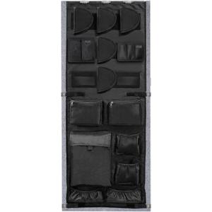 NEXT STATION Gun Safe Door Organizer, Gun Safe Door Panel Organizer with Removable Pistol Holders Mag Pouch, Adjustable Width Fit Panel 18.5 to 23 inches, Gun Safes Accessories Storage(18W*46.5H inch)