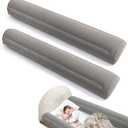 2Pack Travel Bed Rails for Toddlers, Child Fall Protection, Non-Slip Inflatable Travel Bed Rail, Portable Bed Rail for Toddlers, for fold-Away, Single, Double, Queen Size, King Size (50*10*5.5 inche)