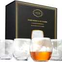 The Wine Savant Etched World Globe Glasses 10 oz -Set of 4, Wine, Whiskey, Scotch, Vodka Water or Juice Old Fashion Glass, World Glasses Etched Globe