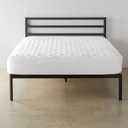 Amazon Basics Hypoallergenic Quilted Mattress Topper Pad, 18 Inches Deep, Twin XL, White