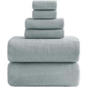 YTYC Towels, 39x78 Inch Oversized Bath Sheets for Adults Luxury Extra Large Bath Towels Sets of 4 Super Soft Shower Towels for Bathroom Microfiber 80% Polyester (Grey,4 Piece)