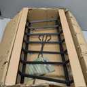 mestyl Fireplace Grate 30 Inch Heavy Duty Wrought Iron Fireplace Log Grate, 4/5" Bar Fire Grates, Firewood Log Burning Rack for Outdoor Wood Stove Pit & Fireplace Log Holder Indoor