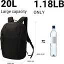 Travel Backpack for Women & Men Laptop Backpack 15.6 Inch Laptop Mochila Casual Daypack for Weekender Business Hiking,Black