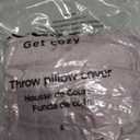 Bedsure Throw Pillow Covers - Pack of 2, 18x18 Pillow Cover, Soft, Cozy, Fluffy, Striped Design, Home Decor for Sofa, Couch, Bed, Light Purple