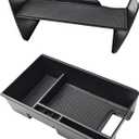 TACOBRO 2PCS Center Console Tray Compatible with Toyota Venza 2021 2022 2023 2024 Accessories, Gear Shift StorageInsert Tray Middle Console Organizer Compartment Armrest Secondary Box Organizer