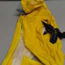 Lukovee Dog Raincoat - Waterproof Rain Jacket with Harness & Removable Hood, Reflective Double Layer Dog Rain Coat Poncho for Small Medium Large Dogs Puppy (S, Yellow)