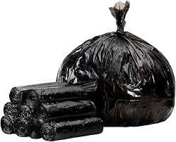 TYPLASTICS Trash Can Liner  Wholesale 1000 Count Black Garbage bags on Perforated Roll 710 Gallon Multipurpose for Office Bathrooms Business Home Commercial and Industrial Needs 24" x 24"