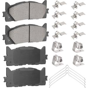 4PCS Front Ceramic Brake Pads Set Fit for Toyota Camry 2007-2017 Avalon 2008-2018 for Lexus ES350 2007-2018 ES300h 2013-2018