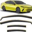 in-Channel Window Rain Guard for Fit for Toyota Camry 2025-2026 Rain Guards Side Window Visors Low Profile Vent Visor Window Deflectors Vent Shades Car Accessories