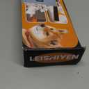 Carpet Rake for Pet Hair Removal - Reusable Dog & Cat Hair Remover with 58" Reinforced Steel Handle, 3-in-1 Professional Modular Rug Rake & Scraper Tool for Shag Rugs, Couch, Stairs (Orange)