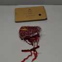 SIMISI RIBBON 24Pcs Burgundy Christmas Velvet Ribbon Bows Decorations Xmas Ornaments Vintage Decor for Tree, Wreath, Garland (3/8'' Width, 5 * 7 inch)