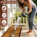 Welcome Long Doormat for Double Door Entrance, 24x59 Inch Heavy Duty Front Porch Rug with Non Slip PVC Backing, Extra Large Decorative Doormat, Oversized Welcome Mat for Indoor Outdoor Entryway