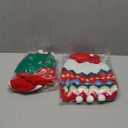 ShuRung 2PCS Puppy Christmas Sweater Cat Turtleneck Knitwear Xmas Elf Outfits Dog Warm Clothes Sweater for Kitties Puppies XXL