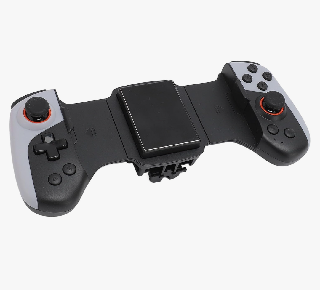 Bluetooth Mobile Game Controller for Android & iOS & Switch, Wire less Telescopic Gamepad with Radiator & Joysticks, M1/M2 Programmable Key, Long Battery Life
