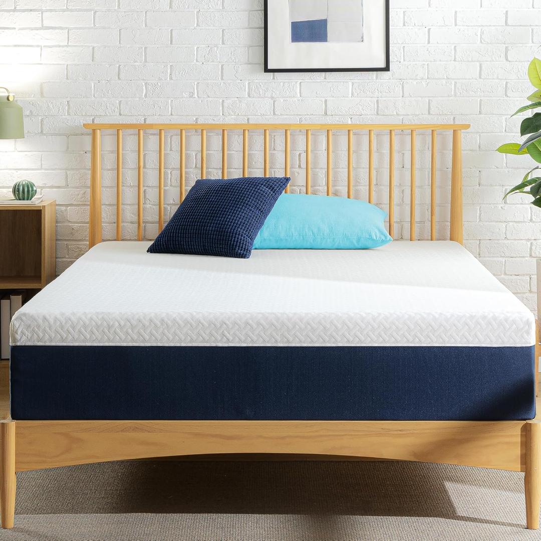 ZINUS 12 Inch King Cooling Comfort Hybrid Mattress [New Version], Fiberglass Free, Medium Firm Feel, Motion Isolation, Certified Safe Foams & Fabric (White)