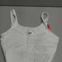 THE GYM PEOPLE Womens' Sports Bra Longline Wirefree Padded with Medium Support (Large, White)