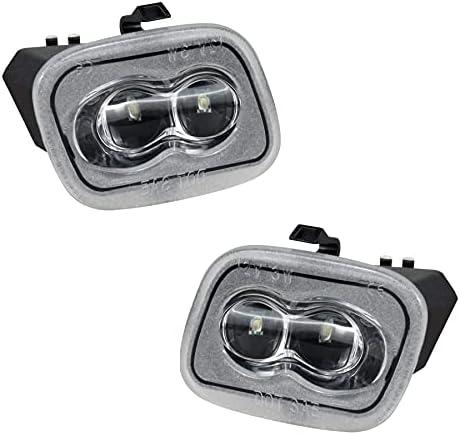 NDRUSH Side Mirror Puddle Light LED Lamp Assembly Compatible with Ford 2015-2021 F-150 2017-2021 F-250 F-350 Super Duty