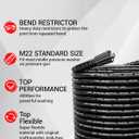 POHIR Pressure Washer Hose 100FT, Kink Resistant Power Washer Replacement Hose 1/4 Inch with M22 14MM Swivel, Lightweight Pressure Washer Extension Hose 4000 PSI