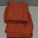 B2EVER Damask Quilt California Cal King Size Bedding Sets with Pillow Shams, Boho Oversized Lightweight Soft Bedspread Coverlet, Burnt Orange Quilted Blanket Bed Cover, 3 Pieces, 118x106 inches (Red)