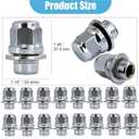 M12x1.25 Lug Nuts, Wheel Accessories Parts Set of 20pcs Chrome 12x1.25 Lug Nuts Replacement for Infiniti EX35 EX37 FX35 FX37 Nissan Maximas Pathfinders Aftermarket Wheel Chrome Closed End