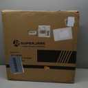 SUPERJARE 0.56'' Thick 12 Pcs 48 Sq Ft Rubber Top Exercise Equipment Mats, High Density EVA Foam Mats with Rubber Top, Interlocking Gym Flooring for Home Gym, Protective Workout Mat, Black/Grey