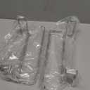 2 Pcs Stainless Steel Paper Towel Holders, Kitchen Roll Paper Holder with Double Hook Single Bar Under Cabinet for Bathroom Kitchen Under Cabinet Over Door