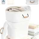 27L Foldable Towel Warmers for Bathroom, Dual Control Hot Towel Warmer, Fits Up Two 40"X70" Oversized Towels, Bathrobes, Blankets, 3 Heating Modes, Auto Shut Off - Perfect Spa Gift for Home