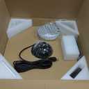 19''Vintage Waterproof Black Outdoor Ceiling Fans with Lights, Plug in Wet Rated Gazebo Fan Light with Remote, Caged Enclosed Hanging Fan for Patio Pergola Canopy with 3 Color LED Light