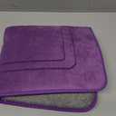 YIHOUSE Memory Foam Bath Mat Set, Bathroom Rugs Sets 1 Pieces, Non Slip Bath Mats for Bathroom, Super Soft and Water Absorbent Bath Rug Set, Machine Washable U Shape Toilet Rug,Purple