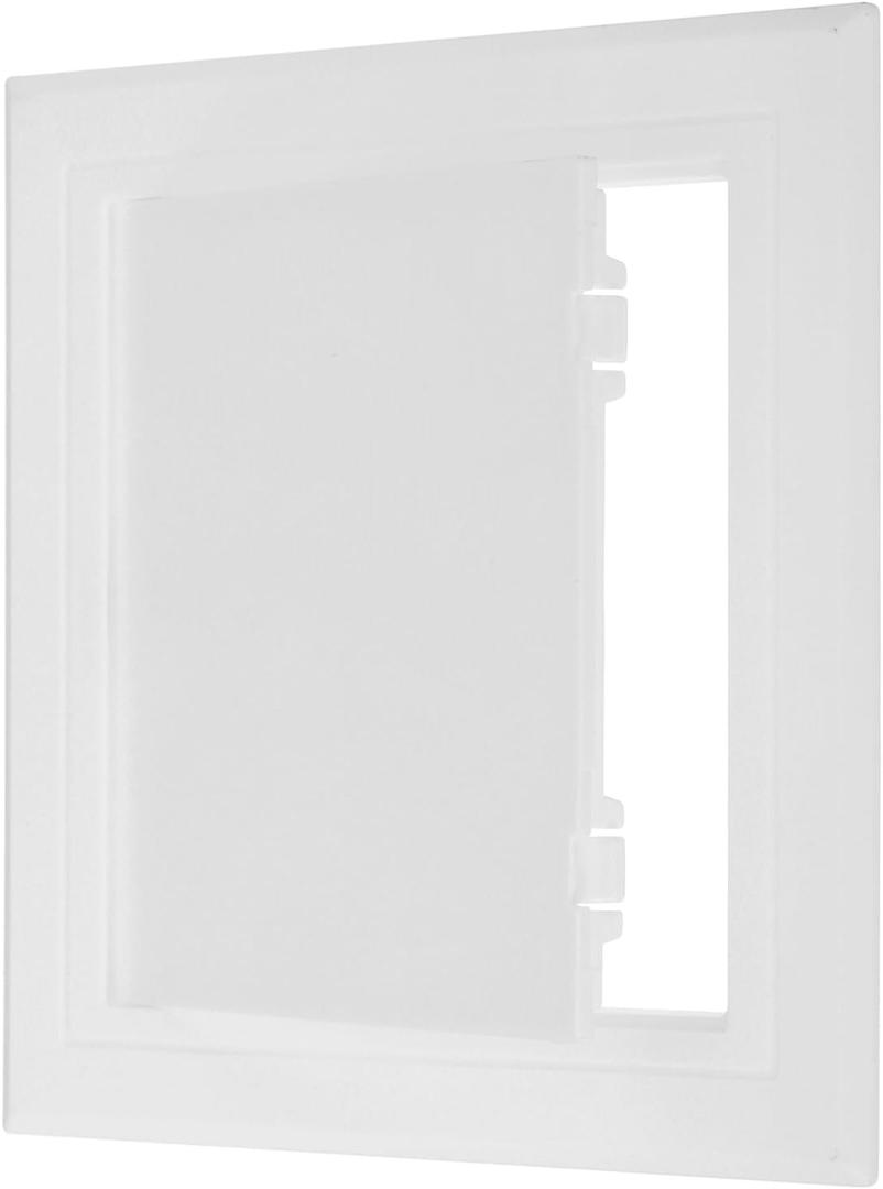 PATIKIL 7x7 inch(185x185mm) Removable Hinged Access Panel, ABS Plumbing Access Doors Easy Wall Hole Cover for Drywall Plumbing Electrical Cables Wiring, White