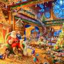 Christmas Puzzles 1000 Pieces, Santa Clause Christmas Puzzle, Santa's Cabin Christmas Puzzles, Christmas Puzzles For Adults 1000 Piece Puzzle For Adults Christmas, Christmas Jigsaw Puzzles