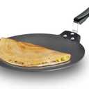 HAWKINS Futura 30 cm Dosa Tava, Non Stick Dosa Tawa, Flat Dosa Tawa, Black (NDT30)