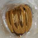 Glooglitter 6 Pack Light Up Glass Pumpkin with Timer Fall Decor, Gold
