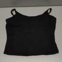 SHEIN Women Sexy Square Neck Tank Top Summer Y2K Going Out Basic Cami Shirt (Small, 01 Black)