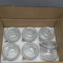 6 Pack 17 oz Glass Jars with Airtight Lids  Food Storage Containers with Preserving Seal Wire Clip Fastening, Glass Canisters for Kitchen Canning Flour, Cereal, Sugar, Beans (17oz*6)