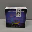 EQF LED Table Lamp with Wireless Charger, G Shaped Night Light Lamp with Bluetooth Speaker, Sunrise Alarm Clock, Smart Mini Atmosphere Lamp for Bedroom, Office, Living Area (Black)