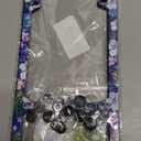 LIN KANG 2Pcs Blue Hibiscus Flowers License Plate Frames Tropical Flower Hawaii Floral License Plate Holder Aluminum Metal Rust-Proof Waterproof Car Decorative Tag Frames for Standard US 12x6 Inch